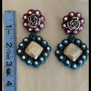 Handmade clay earrings